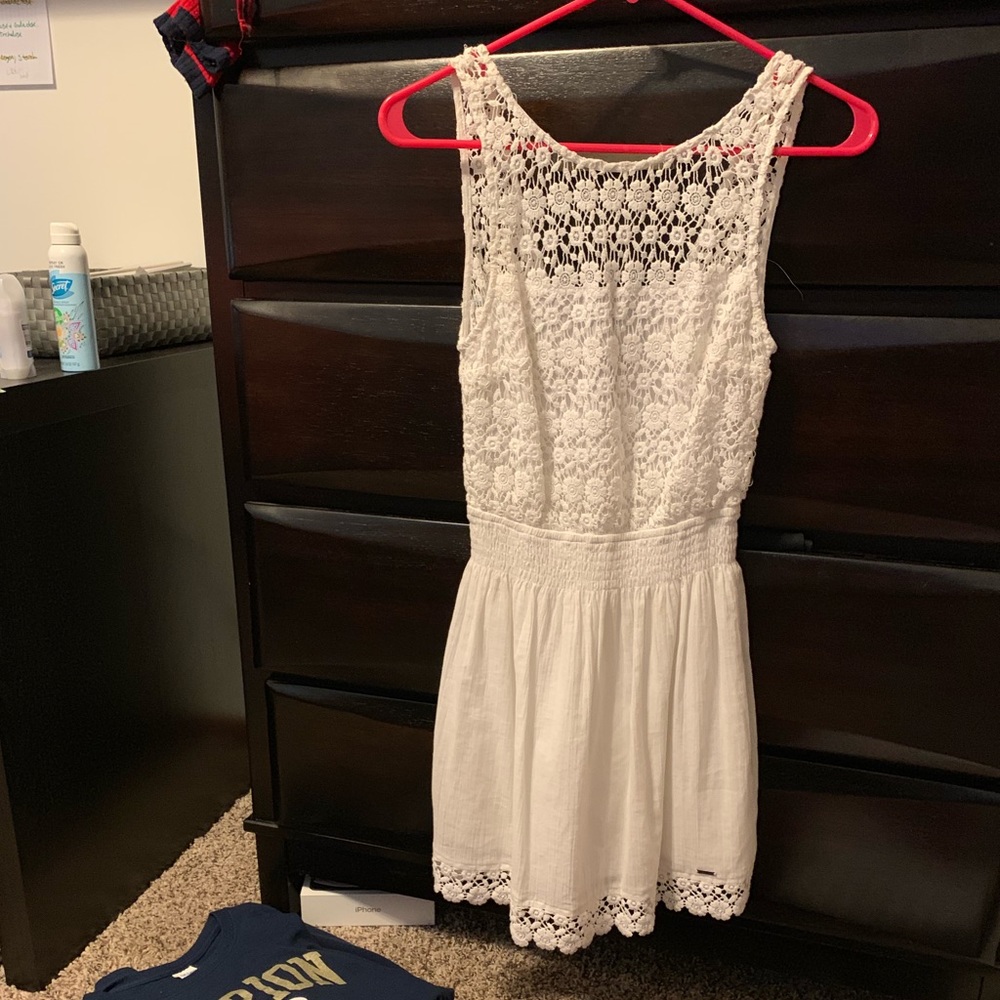 Hollister white sundress